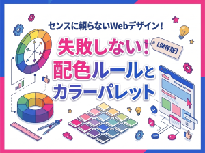 センスに頼らないWebデザイン！失敗しないカラーパレットと基本の配色ルール【保存版】