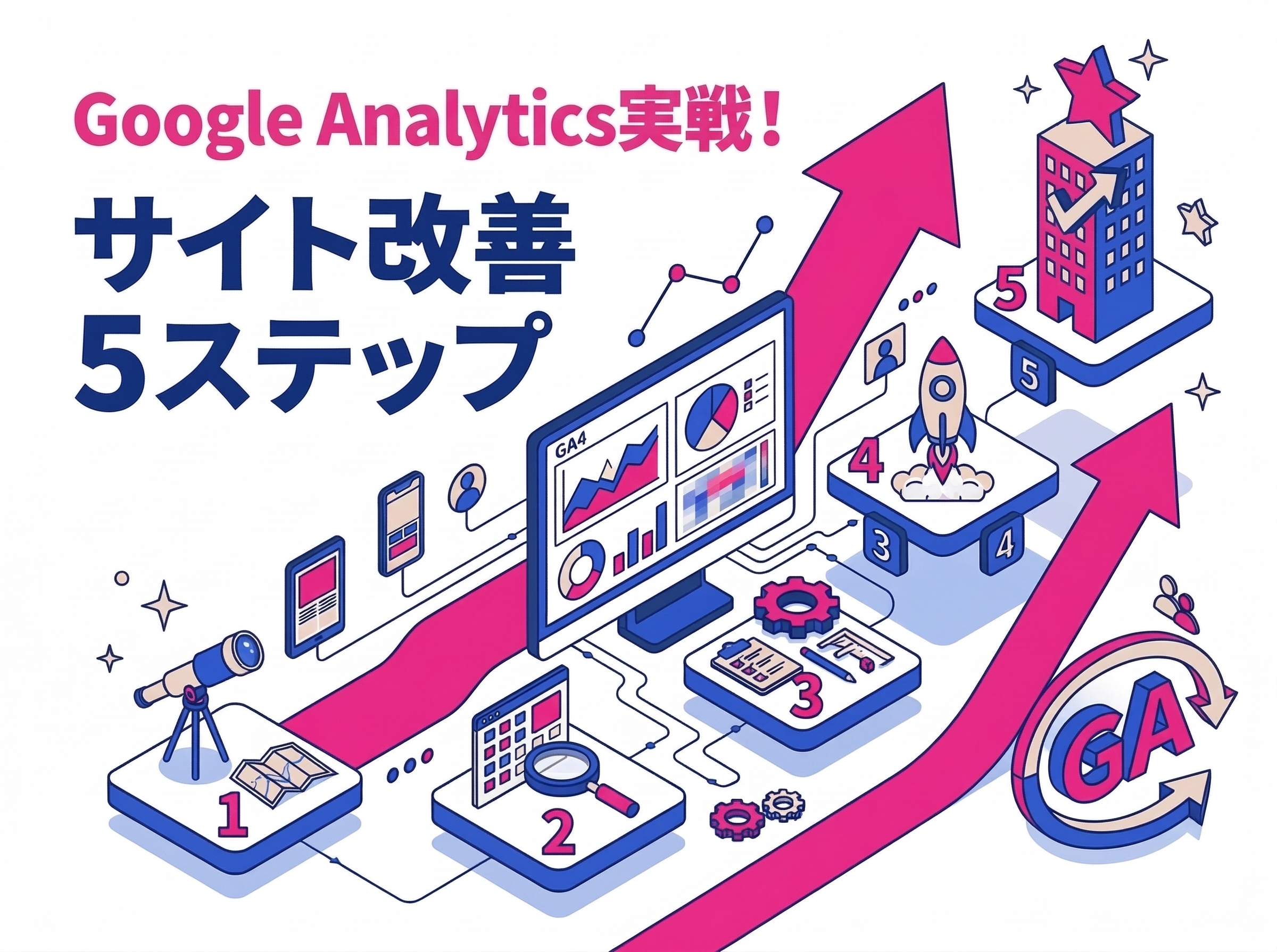 Google Analyticsアクセス解析で実践するWeb Marketing｜サイト改善に繋がる5つのステップ