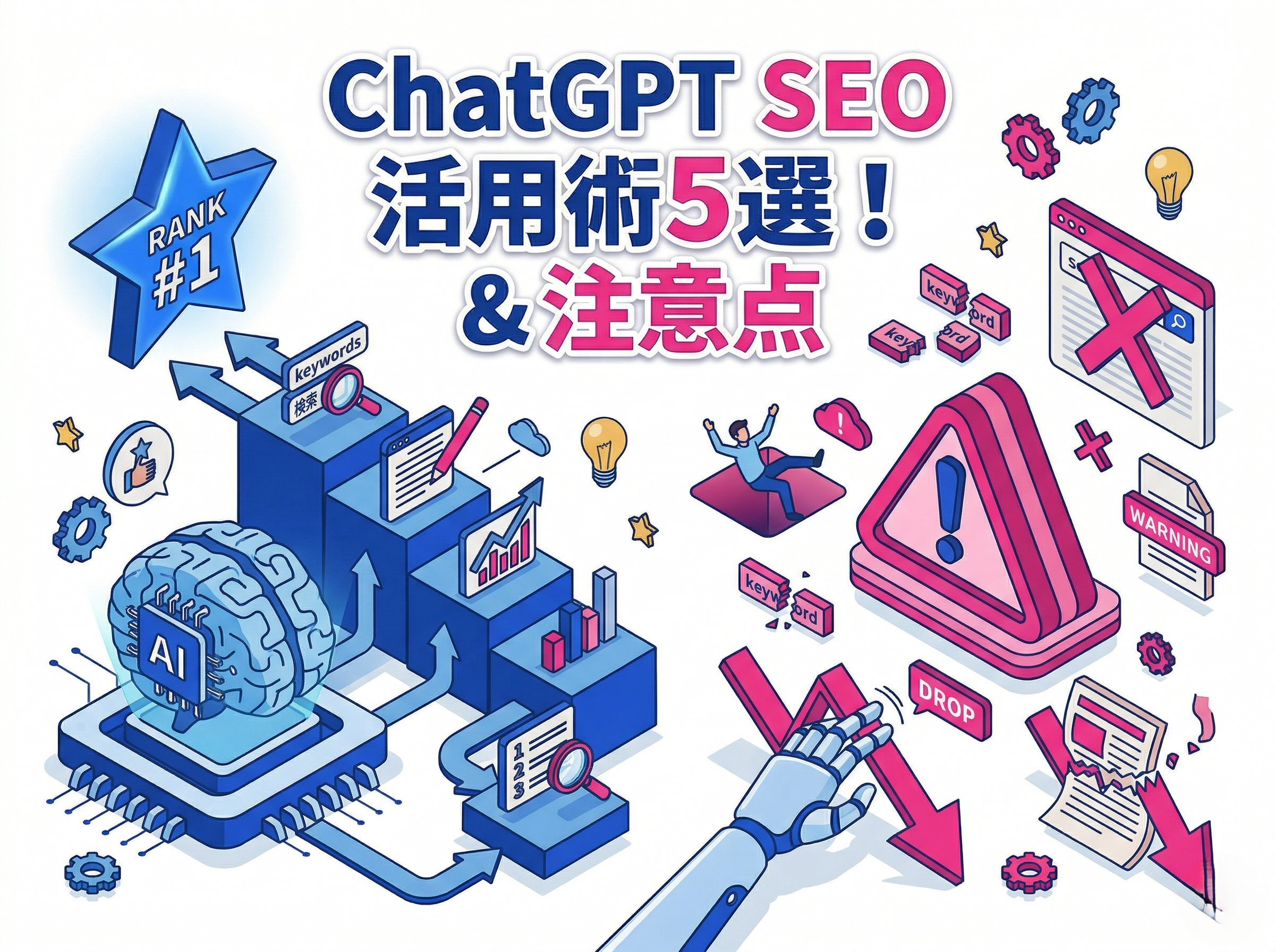 知らないと損！プロが教えるAI ChatGPTのSEO活用術5選と絶対やってはいけない注意点